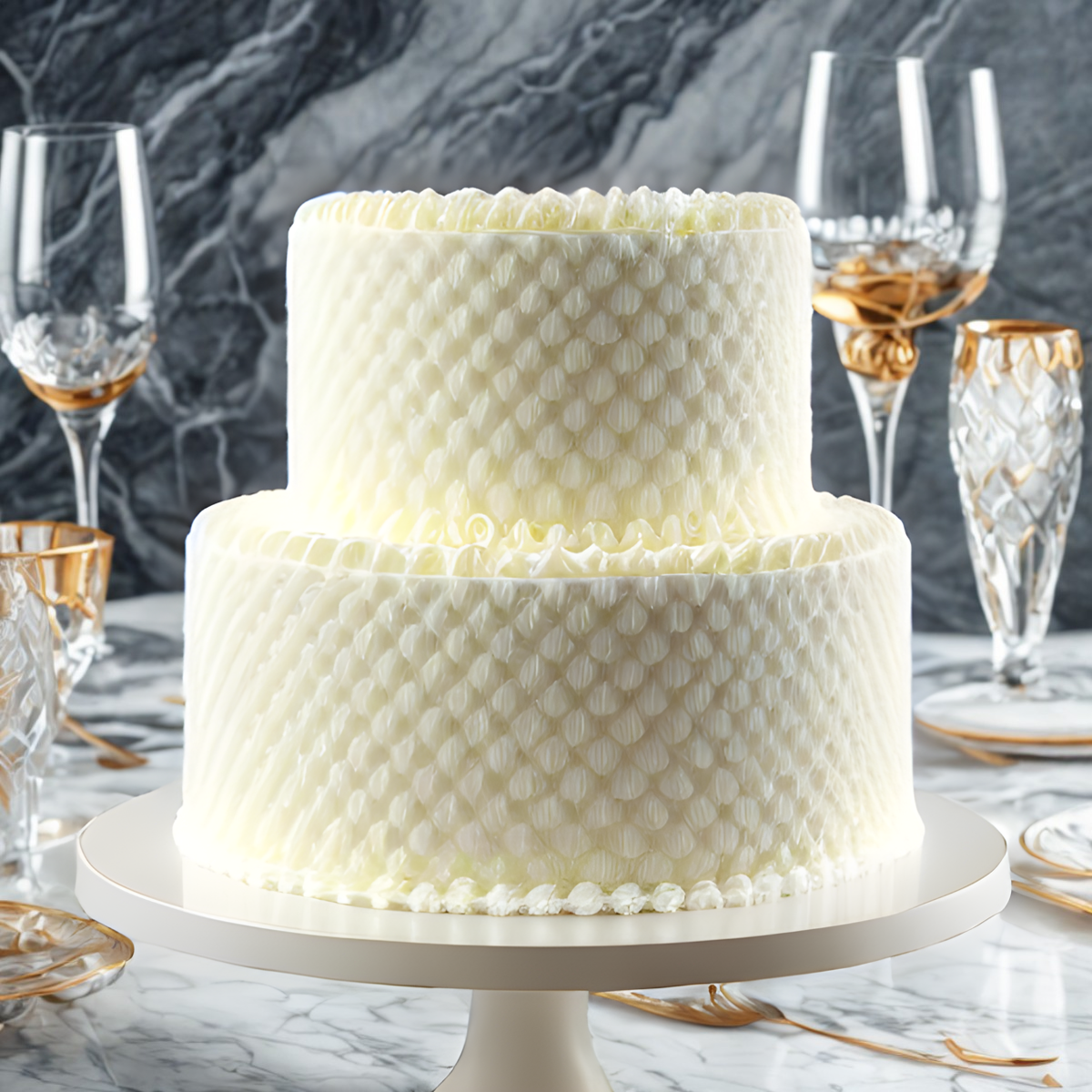 Wedding Cake 2 tier Shell