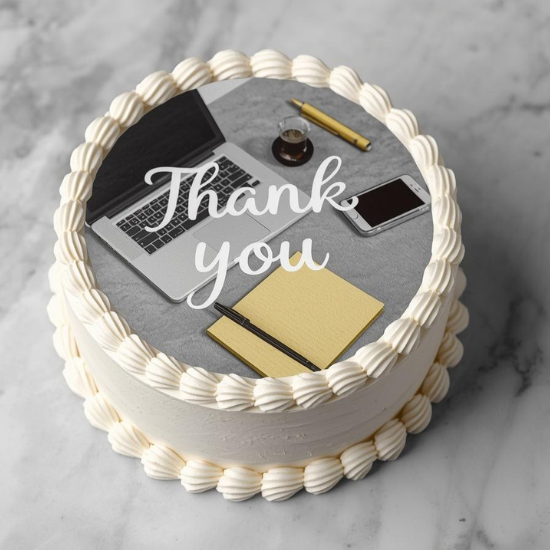 4" Round Printed Specialty Cake
