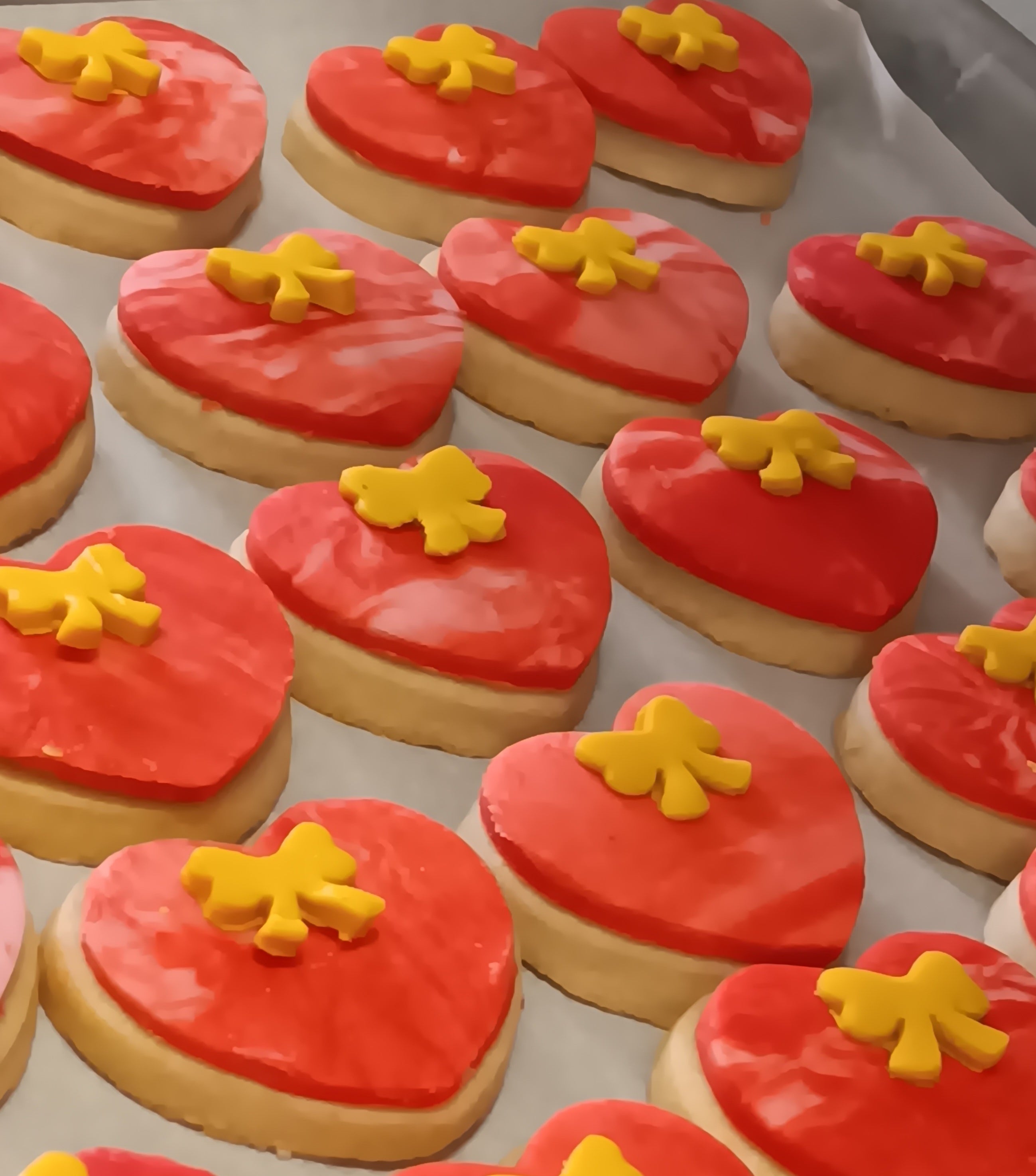 24ct Heart Mini Frosted Sugar Cookies