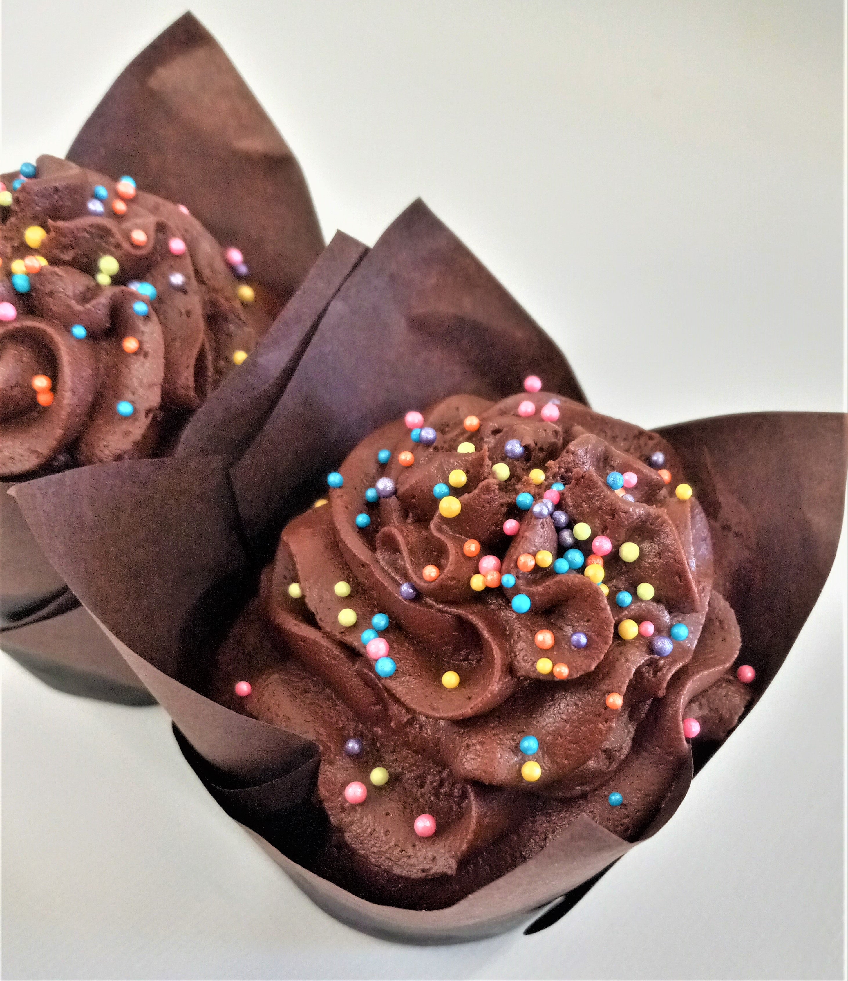 Chocolate Orange Swirl Cupcake
